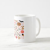 カワイイ幽霊カボチャフローラ 不気味 コーヒーマグカップ (正面右)