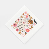 カワイイ幽霊カボチャフローラ 不気味 スタンダードランチョンナプキン (角)