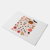 カワイイ幽霊カボチャフローラ 不気味 ドアマット (アングル)