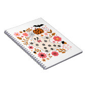 カワイイ幽霊カボチャフローラ 不気味 ノートブック (右側)