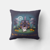 カワイイ幽霊パンプキ幽霊のよく出るンズハウスハロウィーン クッション (裏面)