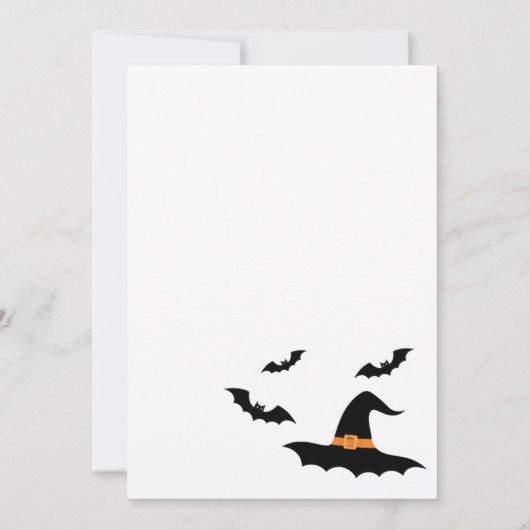 カワイイ幽霊&カボチャハローウィンパーティ招待状 招待状 (裏面)