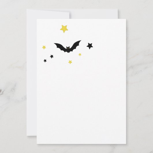 カワイイ幽霊&カボチャハローウィンパーティ招待状 招待状 (裏面)