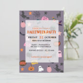 カワイイ幽霊&パンプキンハロウィーン 招待状 (スタンド正面)