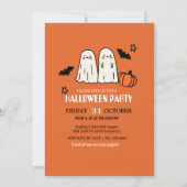 カワイイ幽霊&パンプキンハロウィーン 招待状 (裏面)