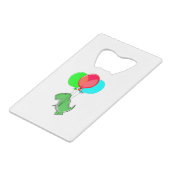 カワイイ怒ーとパーティーバ飛んでいるウンダー クレジットカード栓抜き (裏面アングル)