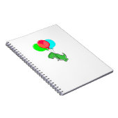 カワイイ怒ーとパーティーバ飛んでいるウンダー ノートブック (右側)