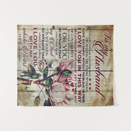 カワイイ手紙 |ラブリーギフト |父の日 タペストリー (正面(横))