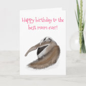 カワイイ最高のーカモイの誕生日カード カード (正面)