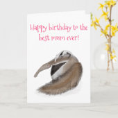 カワイイ最高のーカモイの誕生日カード カード (黄色い花)