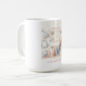 カワイイ来ズ近日発表招待状 コーヒーマグカップ (正面左)