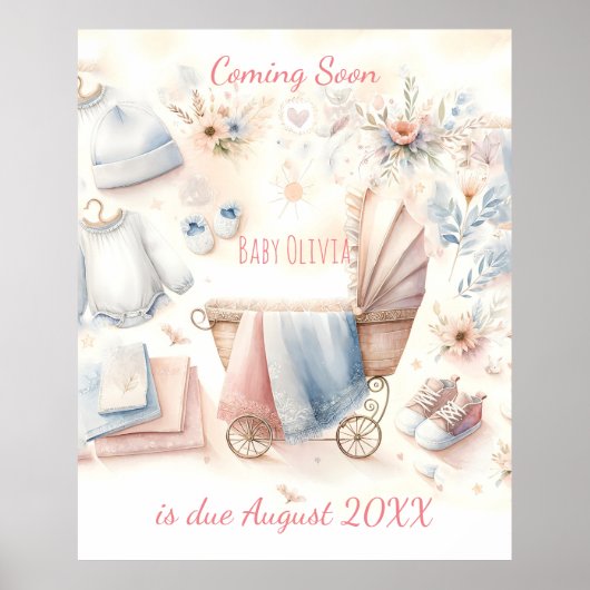 カワイイ来ズ近日発表招待状 ポスター (正面)