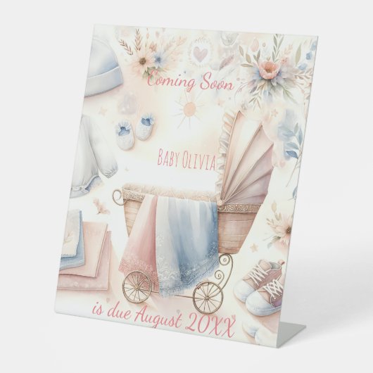 カワイイ来ズ近日発表招待状 台座サイン (正面)