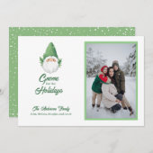 カワイイ格言for the HolidaysファミリーフォトホリデイC シーズンカード (正面/裏面)