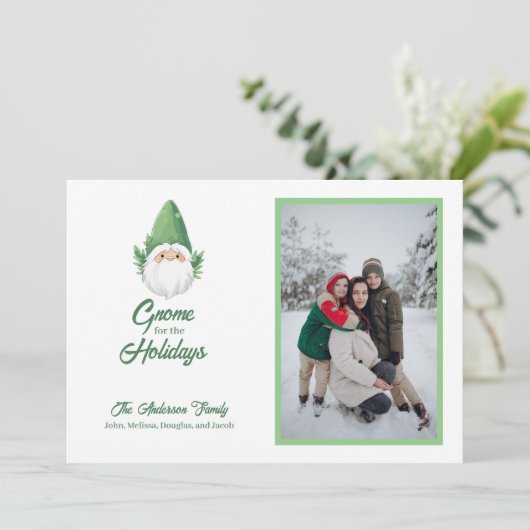 カワイイ格言for the HolidaysファミリーフォトホリデイC シーズンカード (スタンド正面)