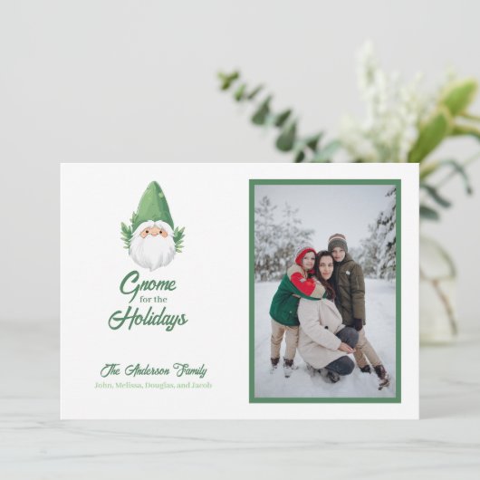 カワイイ格言for the HolidaysファミリーフォトホリデイC シーズンカード (スタンド正面)