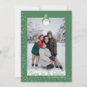 カワイイ格言for the Holidays家族写真 シーズンカード (正面)