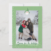 カワイイ格言for the Holidays家族写真 シーズンカード (正面)