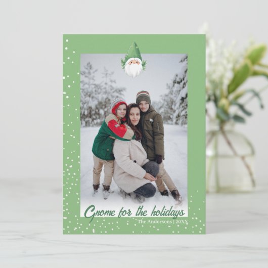 カワイイ格言for the Holidays家族写真 シーズンカード (スタンド正面)