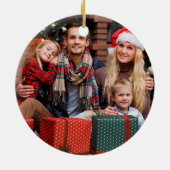 カワイイ格言for the Holidays家族写真 セラミックオーナメント (裏面)