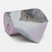 カワイイ水彩手花絵を描デザイン ネクタイ (ロール)