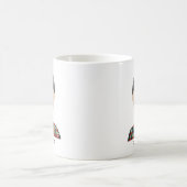 カワイイ水彩漫画男性ポートレートカスタム コーヒーマグカップ (中央)