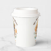 カワイイ水彩熊バルーン付きベビーシャワー 紙コップ (右)