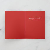 カワイイ水彩虹のハートバレンタイン シーズンカード (内部)