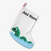 カワイイ海の怪獣 スモールクリスマスストッキング (正面 (吊り時))