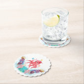 カワイイ海シータコカラフル貝 ペーパーコースター (インサイチュ)