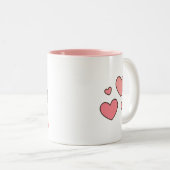 カワイイ猫結婚プレゼント ツートーンマグカップ (正面右)