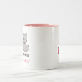 カワイイ猫結婚プレゼント ツートーンマグカップ (中央)