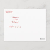 カワイイ秋ヴィンテージトラックハッピー感謝祭 ポストカード (裏面)