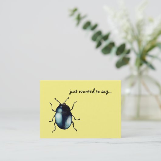 ...（カワイイ虫）という名刺が欲しかった。 名刺 (スタンド正面)