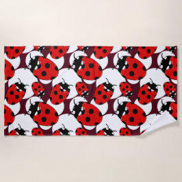 カワイイ虫 ビーチタオル