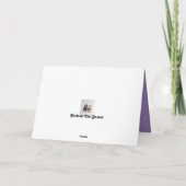 カワイイ誕生日カードとヒッポバレリーナ カード (裏面)