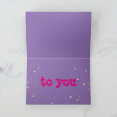 カワイイ誕生日カードとヒッポバレリーナ カード (内部)