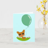 カワイイ誕生日カード! カード (黄色い花)