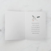 カワイイ貝の海岸線かわいいイラストレーション カード (内部)