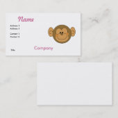 カワイイ間抜けモンキー顔 名刺 (正面/裏面)