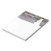 カワイイ雪だるまハッピーホリデイズ ノートパッド (回転)