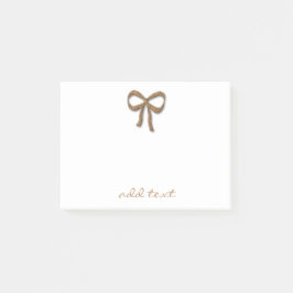 カワイイ魔法金ゴールドボウホリデイ ポストイット