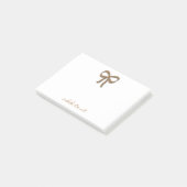 カワイイ魔法金ゴールドボウホリデイ ポストイット (アングル)