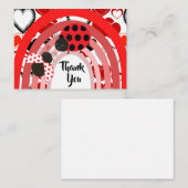 カワイイ2枚ありがとう ノートカード (正面/裏面)