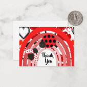 カワイイ2枚ありがとう ノートカード (正面/裏面インサイチュ)