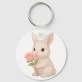 カワイイ&お洒落ラビットチャーム キーホルダー (裏面)