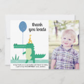 カワイイ！カエルさんの子供の誕生日 サンキューカード (正面)