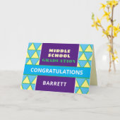 カワイイ！カスタム中学校卒業カード！ カード (黄色い花)