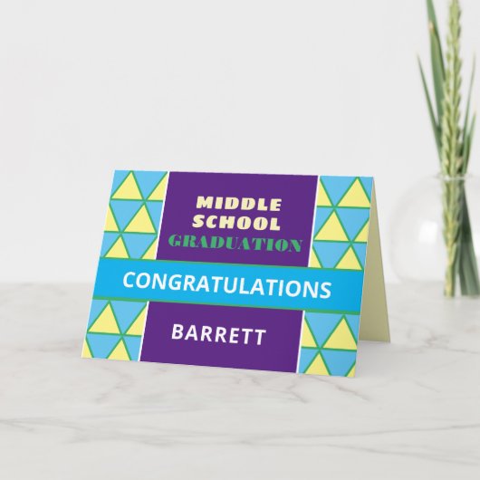 カワイイ！カスタム中学校卒業カード！ カード (正面)