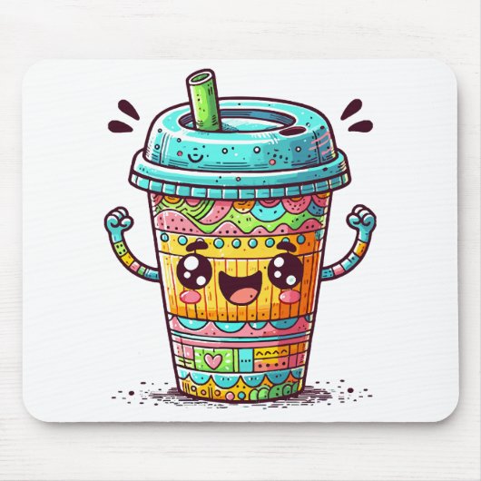 カワイイ コーヒー マウスパッド (正面)